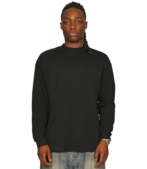 Casual Ringspun Combed 180 Oversize Extended Neck Long Sleeve T