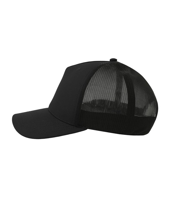 Atlantis Dempo 5 Panel Unstructured Mid Profile Mid Visor Textured Stretch Recycled Trucker Cap