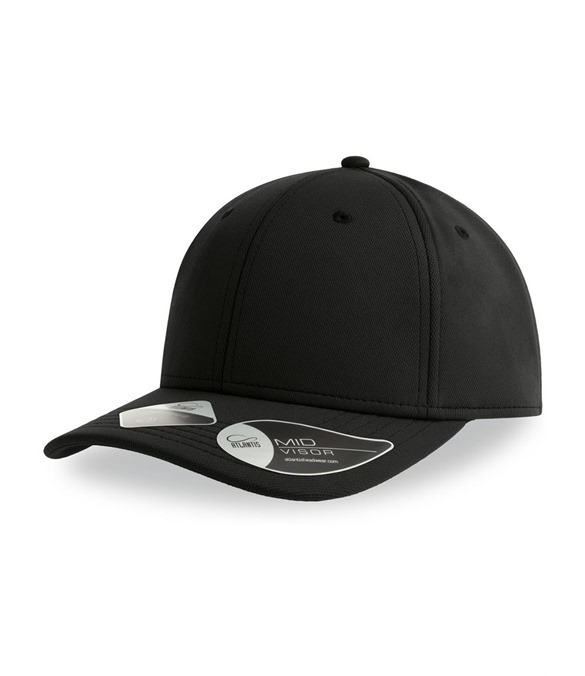 Atlantis Skye 6 Panel Structured Mid Profile Mid Visor Dope Dye Recycled Cap