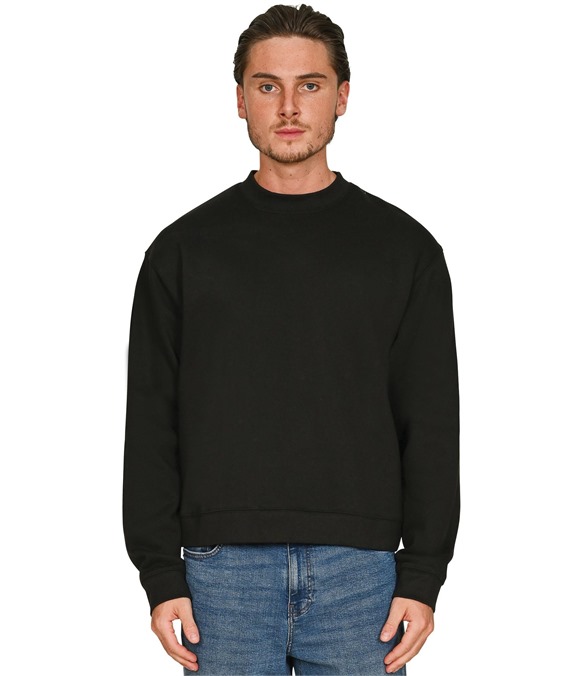 Casual Premium Combed 330 Boxy Oversized Extended Neck Sweatshirt