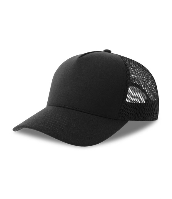 Atlantis Rapper Jersey S 5 Panel Structured Mid Profile Mid Visor Recycled Trucker Cap