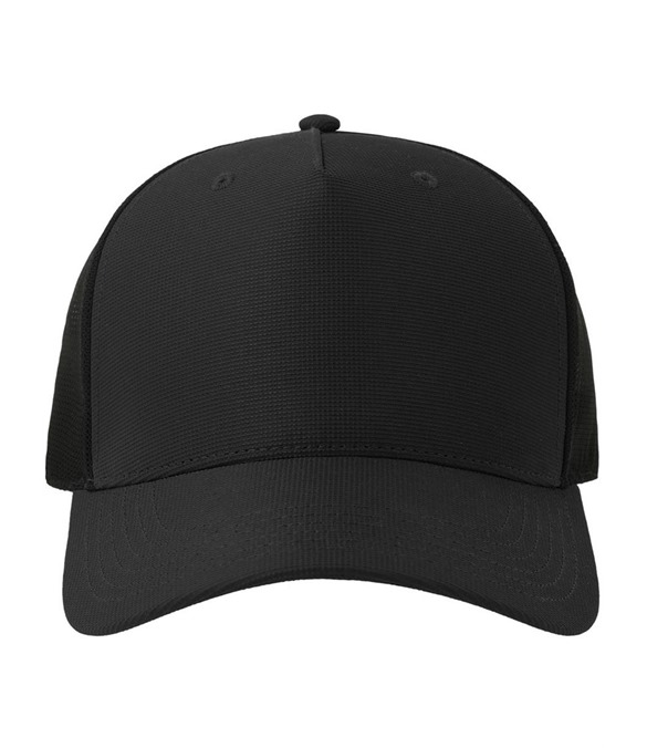 Atlantis Dempo 5 Panel Unstructured Mid Profile Mid Visor Textured Stretch Recycled Trucker Cap