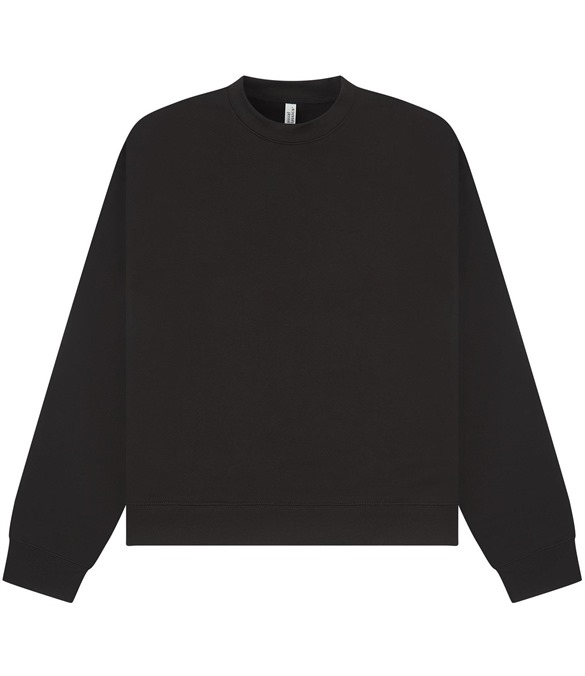 Casual Premium Combed 330 Boxy Oversized Extended Neck Sweatshirt