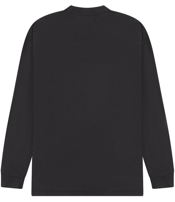 Casual Ringspun Combed 180 Acid Wash Oversize Extended Neck Long Sleeve Tall T