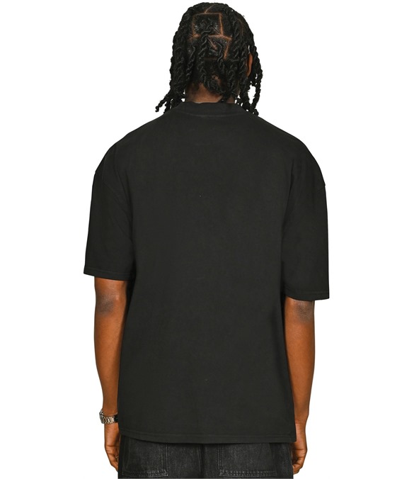 Casual Ringspun Combed 180 Acid Wash Oversize Extended Neck T