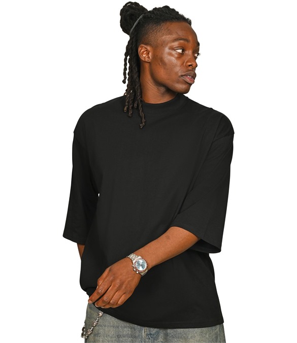 Casual Ringspun Combed 220 Oversize Extended Neck Half Sleeve T