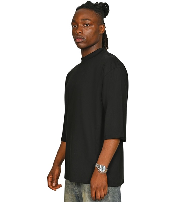 Casual Ringspun Combed 220 Oversize Extended Neck Half Sleeve T