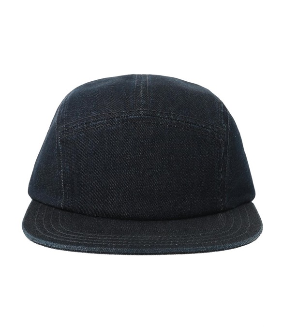 Atlantis Ruby 5 Panel Unstructured Low Profile Flat Visor Denim Recycled Camper Cap