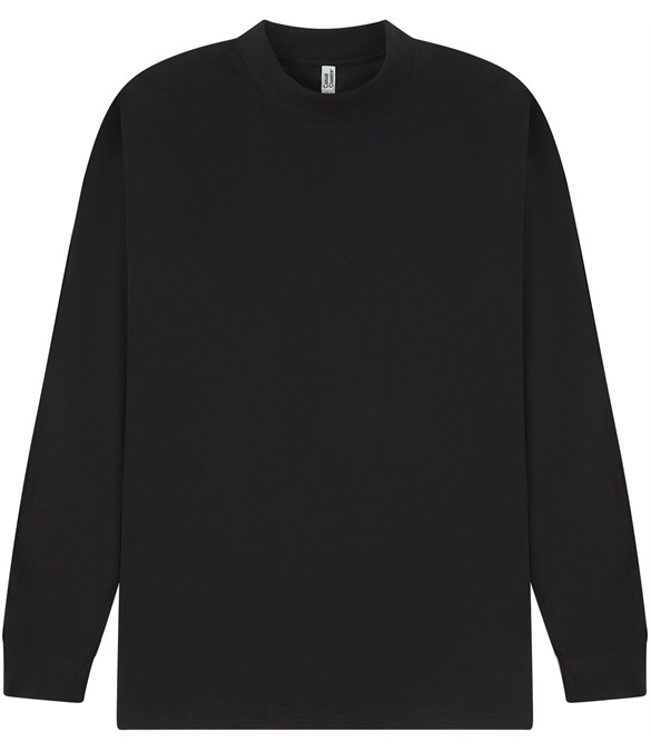 Casual Ringspun Combed 180 Oversize Extended Neck Long Sleeve T