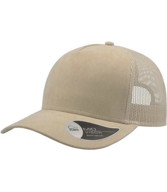 Atlantis Rapper Suede 5 Panel Trucker Cap