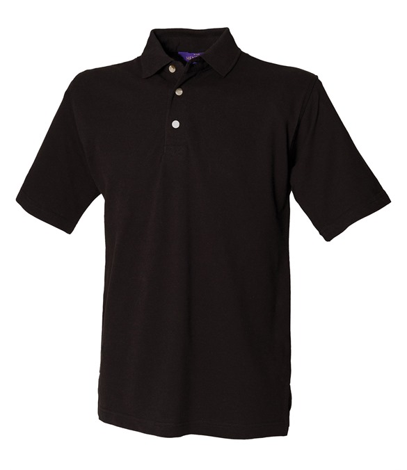 Classic cotton piqu? polo with stand-up collar