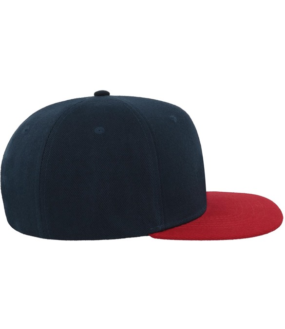 Atlantis# Snap Back Flat Visor 6 Panel Cap