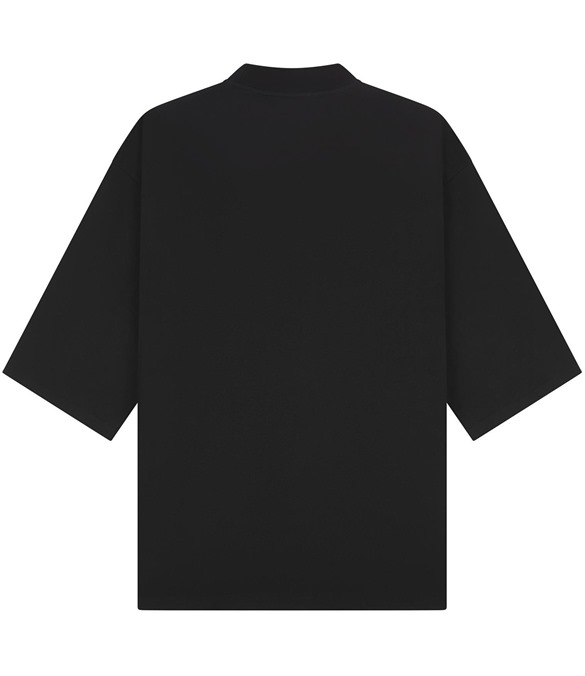 Casual Ringspun Combed 220 Oversize Extended Neck Half Sleeve T