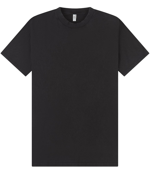 Casual Ringspun Combed 180 Acid Wash Oversize Extended Neck T