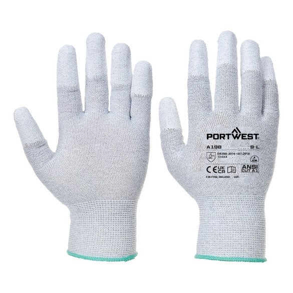 Antistatic PU Fingertip Glove