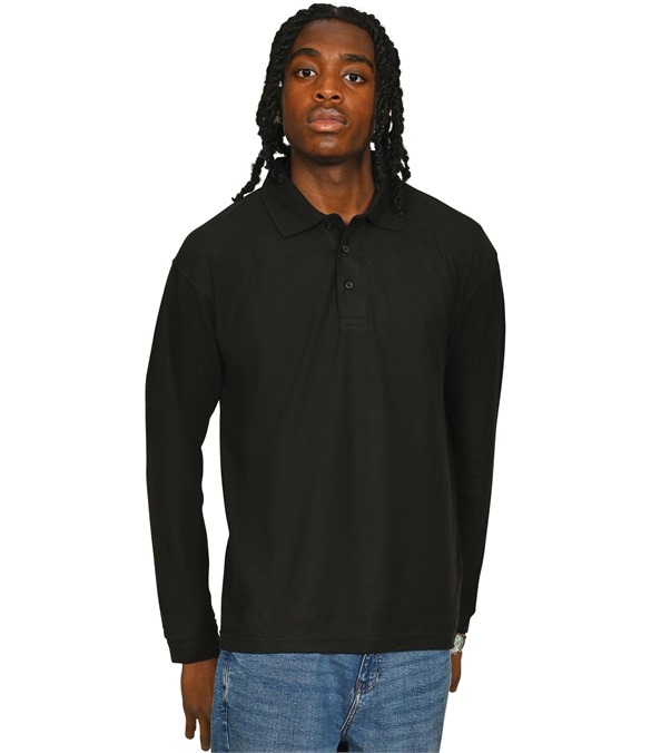 Casual Classic Polycotton L/S Pique Polo 190gm