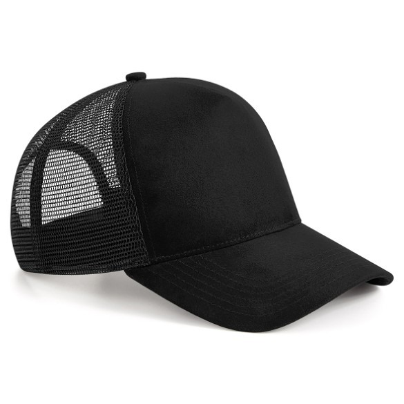 Suede snapback trucker