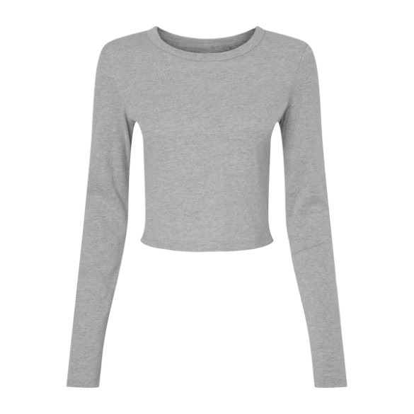 Women?s micro rib long sleeve baby t-shirt