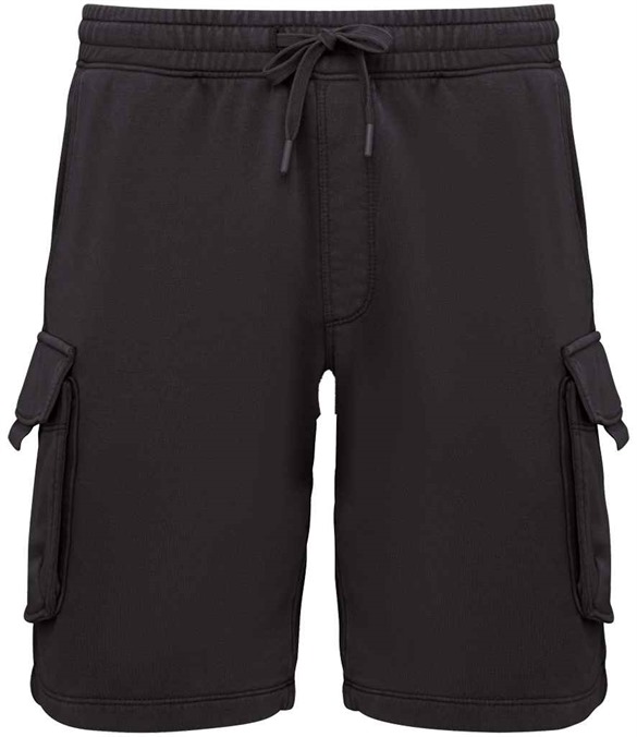 Native Spirit French Terry Washed Effect Cargo Shorts