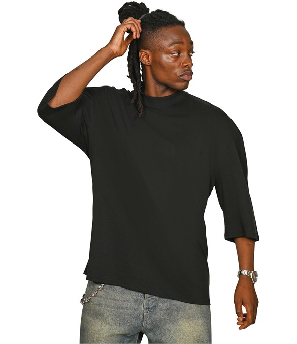 Casual Ringspun Combed 220 Oversize Extended Neck Half Sleeve Tall T