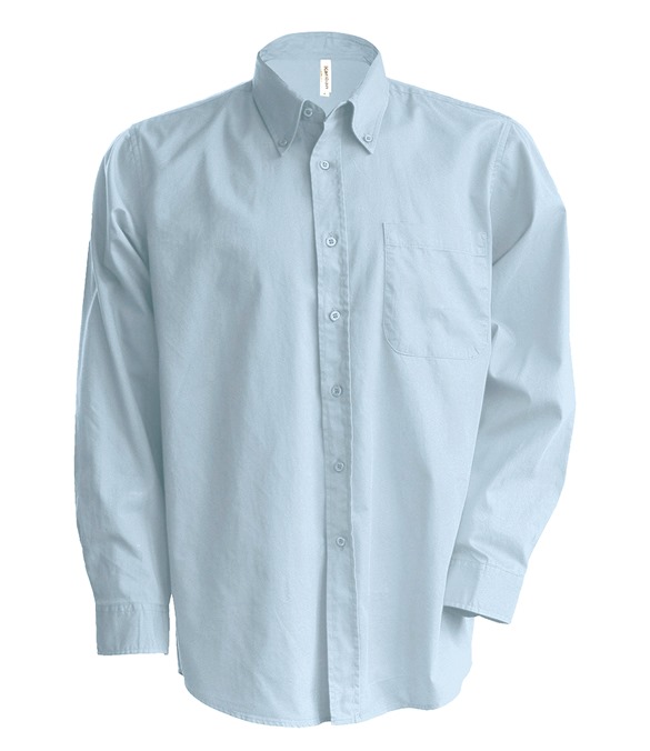 Men&#39;s long-sleeved Oxford shirt