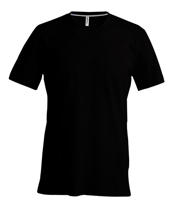 Men&#39;s short-sleeved V-neck T-shirt