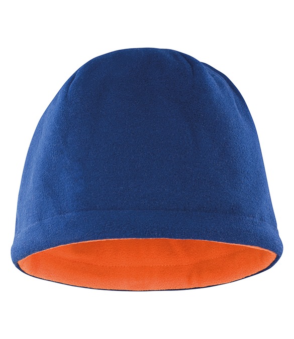 Reversible fleece skull hat