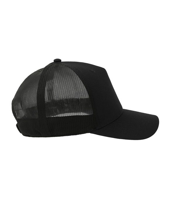 Atlantis Dempo 5 Panel Unstructured Mid Profile Mid Visor Textured Stretch Recycled Trucker Cap