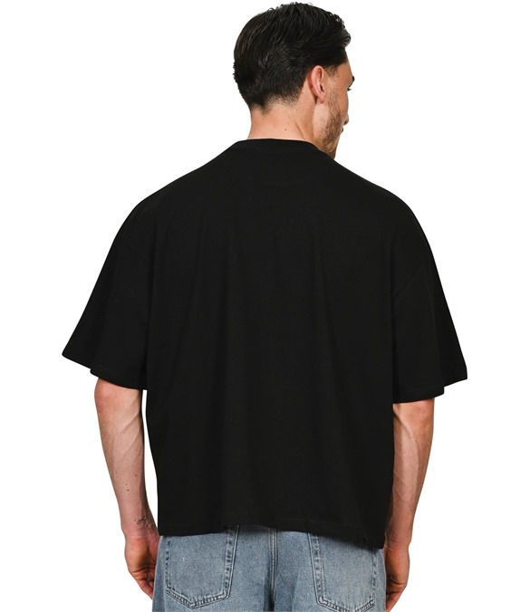 Casual Ringspun Combed 220 Boxy Oversize Extended Neck T