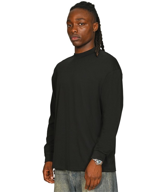 Casual Ringspun Combed 180 Oversize Extended Neck Long Sleeve T