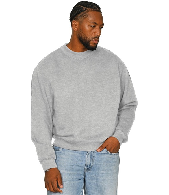 Casual Premium Combed 330 Boxy Oversized Extended Neck Tall Sweatshirt