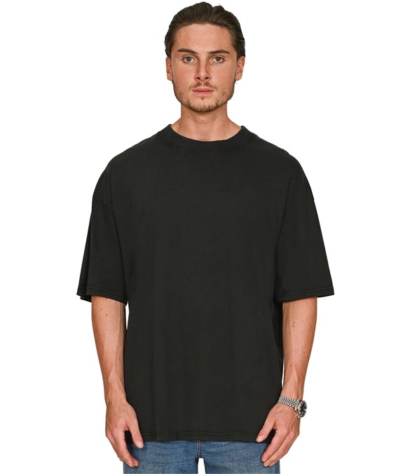 Casual Ringspun 150 Acid Wash Oversize Extended Neck T