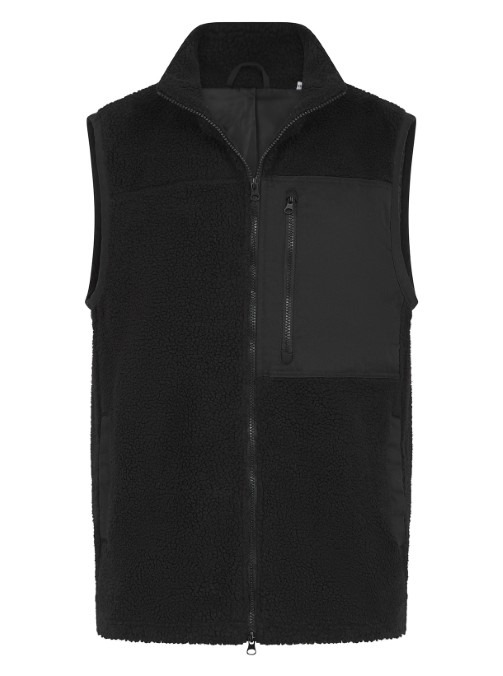 Recycled sherpa gilet
