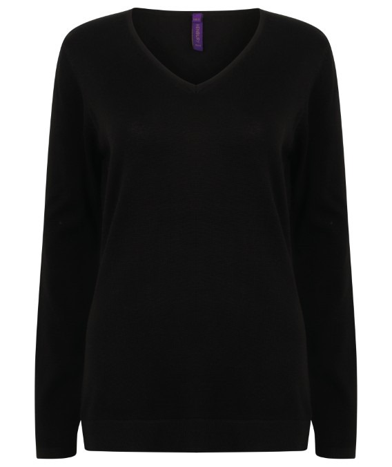 Women&#39;s 12 gauge v-neck jumper