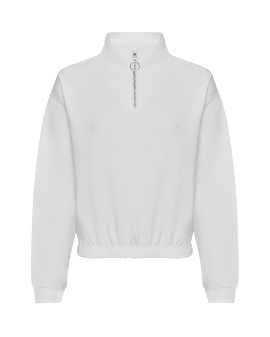 Women&#39;s cropped 1/4 zip sweat