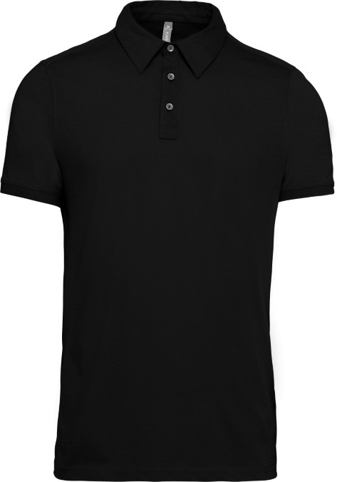 Jersey knit polo shirt