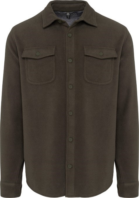 Sherpa lined fleece overshirt