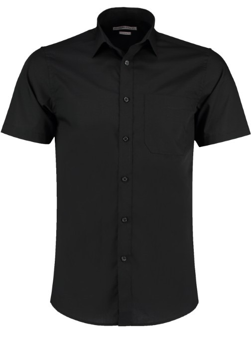 Poplin shirt short-sleeved (tailored fit)