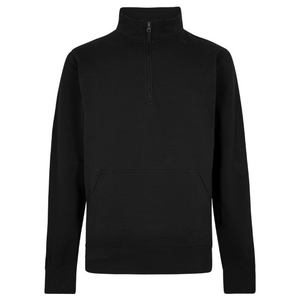 Regular fit 1/4-zip piqu? sweatshirt