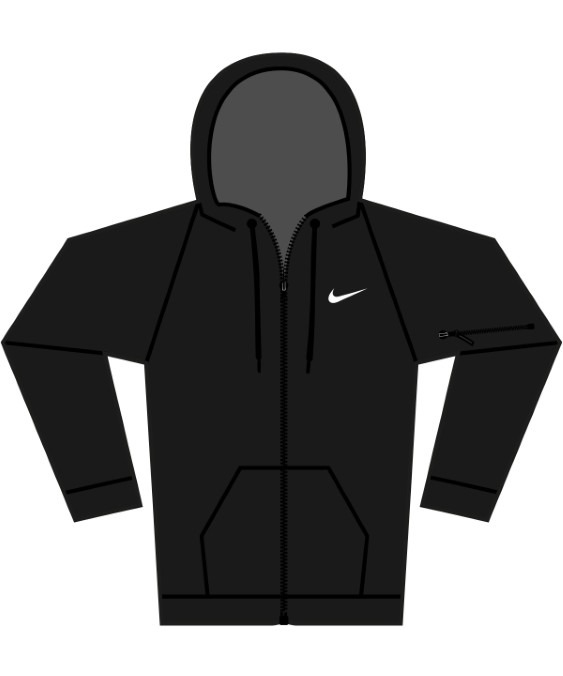 Nike men?s full-zip fitness hoodie