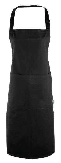 Cotton bib apron, organic and Fairtrade certified