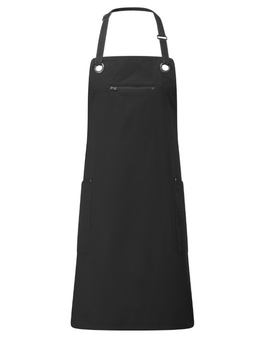 Barley&#39; contrast stitch sustainable bib apron