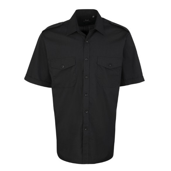 Short sleeve pilot shirt