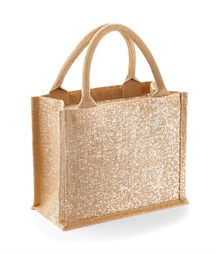 Shimmer jute mini gift bag