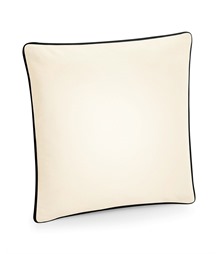 Fairtrade cotton piped cushion cover