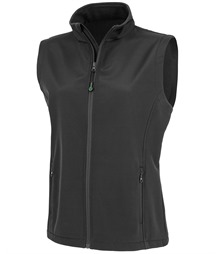 Women's recycled 2-layer printable softshell bodywarmer