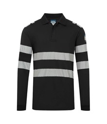PW3 Modaflame Knit FR Long Sleeve Polo Shirt