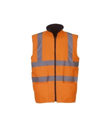 Hi-vis reversible fleece bodywarmer (HV008F)
