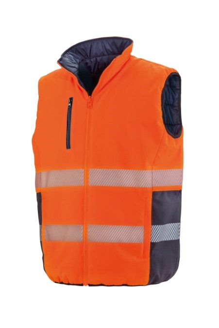 Reversible soft padded gilet