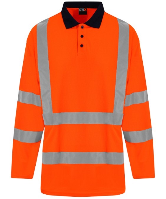 High visibility long sleeve polo